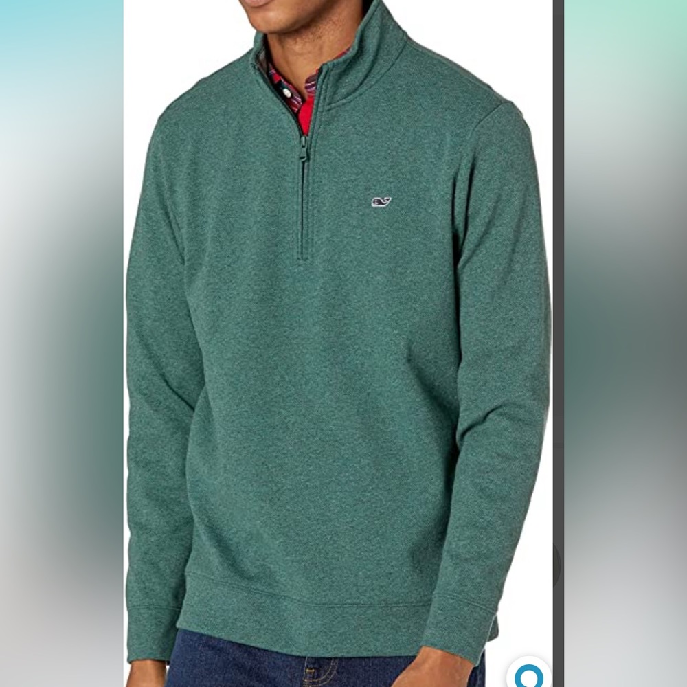 Vineyard, Vines Charleston green 1/4 zip pull over Boys XL(18)